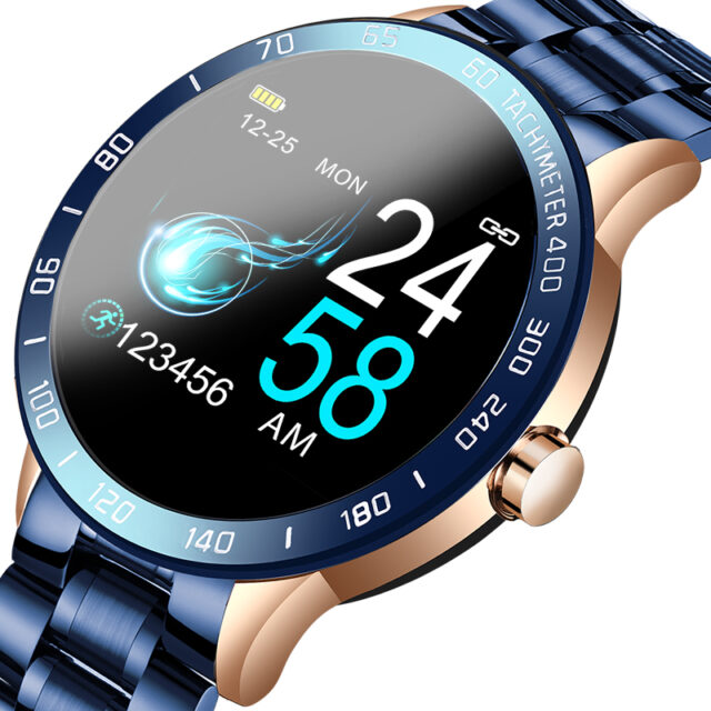 Metal Smart Watch with LED Screen